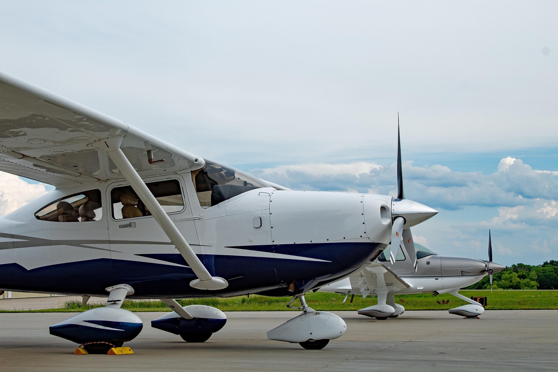 Cessna aircraft on the ramp